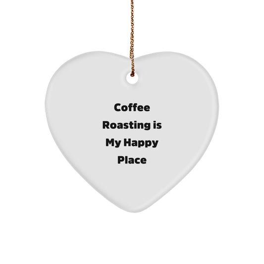 Gifts from Women Who Love Coffee Roasting, Funny Heart Ornament for Coffee Roasting Enthusiasts, Perfect Christmas Unique Gifts for Coffee Roasting Lovers - Image 1