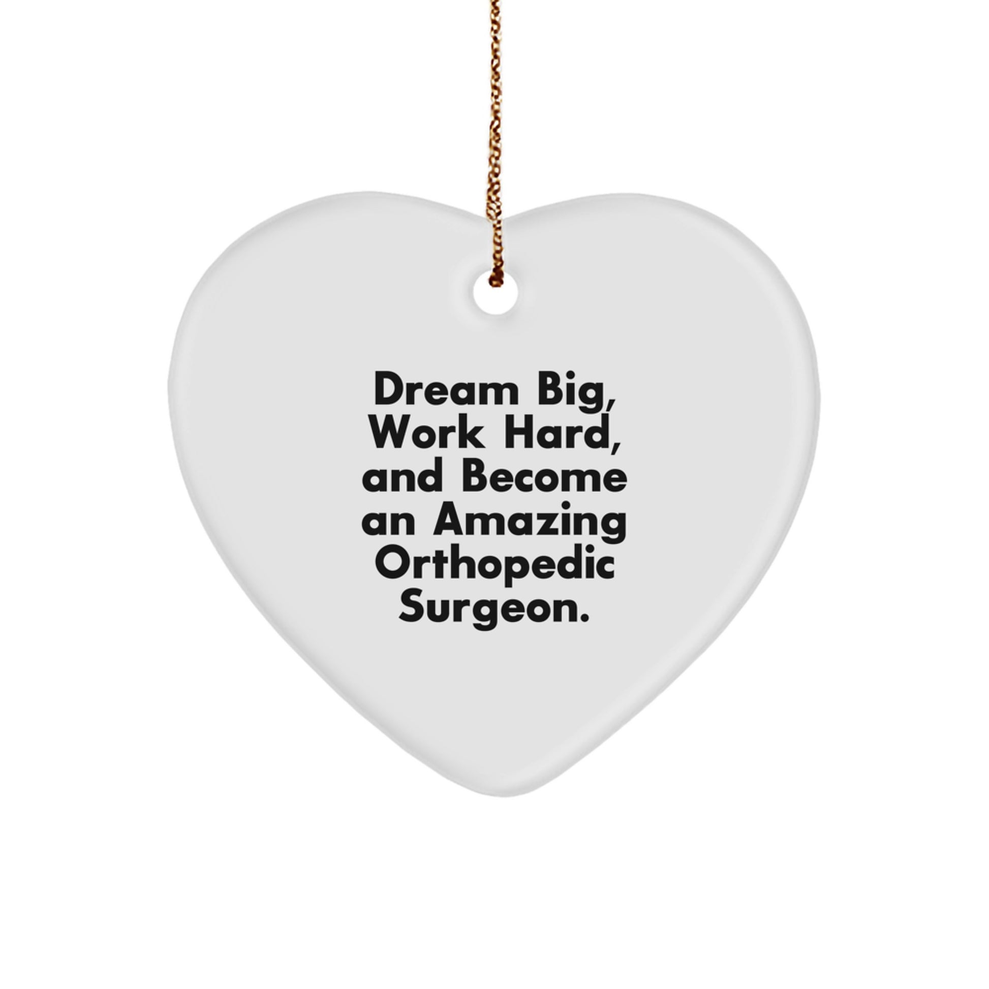 Funny Orthopedic Surgeon Heart Ornament Gifts from Friends for Christmas Unique - Image 1