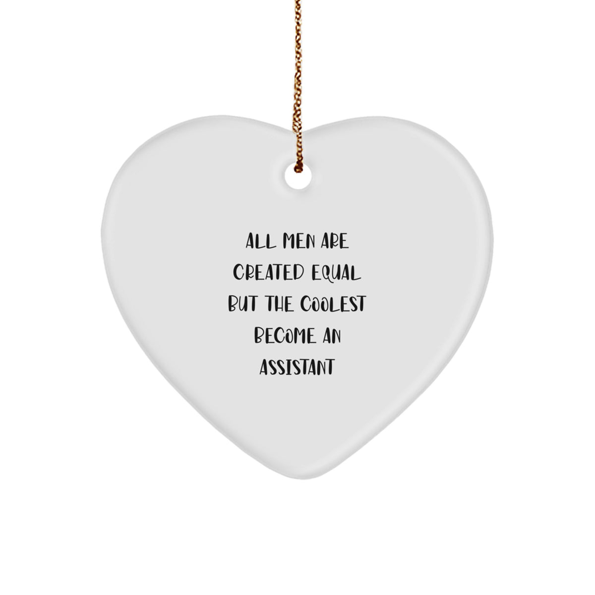 Assistant Heart Ornament Christmas Gift for Coworkers Idea - Image 1