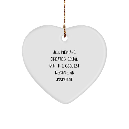 Assistant Heart Ornament Christmas Gift for Coworkers Idea - Image 1