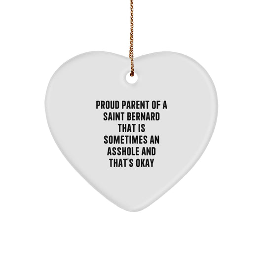 Funny Saint Bernard Dog Christmas Unique Gifts from Mom Dad Friends for Men Women Family - Image 1
