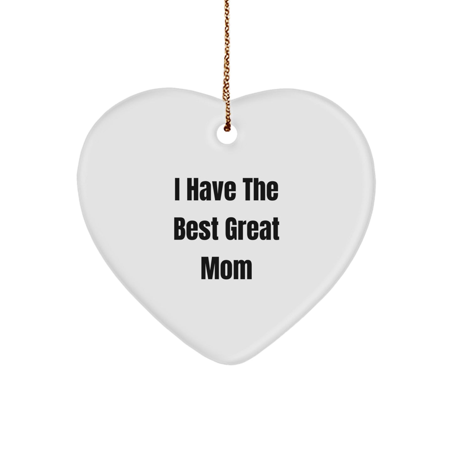 Funny Mom Heart Ornament Gifts from Men, Women, Friends, Family for Mom's Christmas Unique Gifts - Image 1