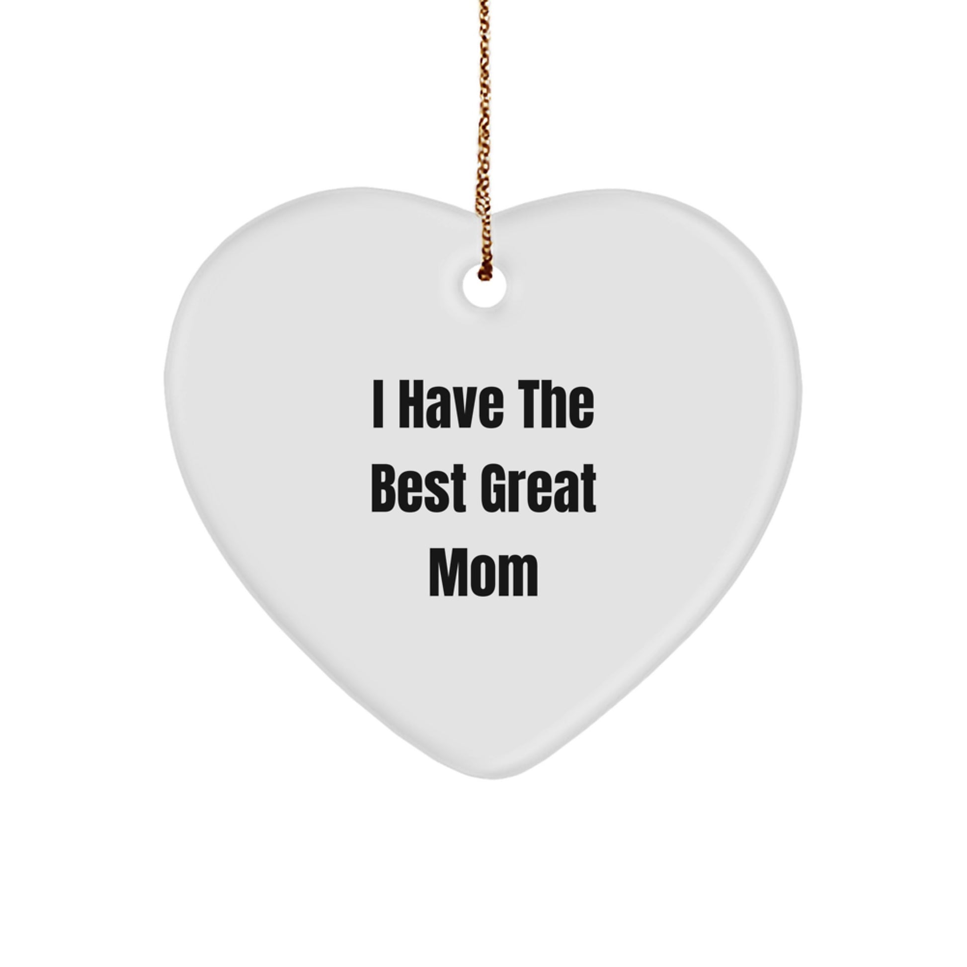 Funny Mom Heart Ornament Gifts from Men, Women, Friends, Family for Mom's Christmas Unique Gifts - Image 1