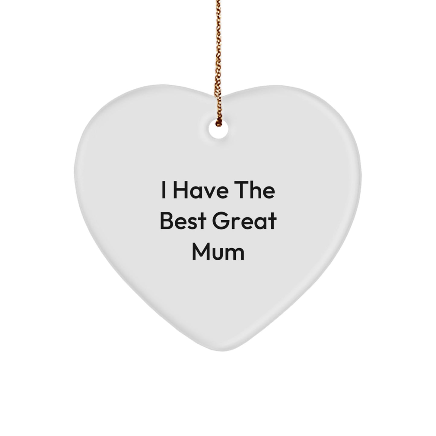 Funny Heart Ornament Gifts from Friends and Family to Mum, Best Mum Ever, Christmas Unique Ornaments - Image 1