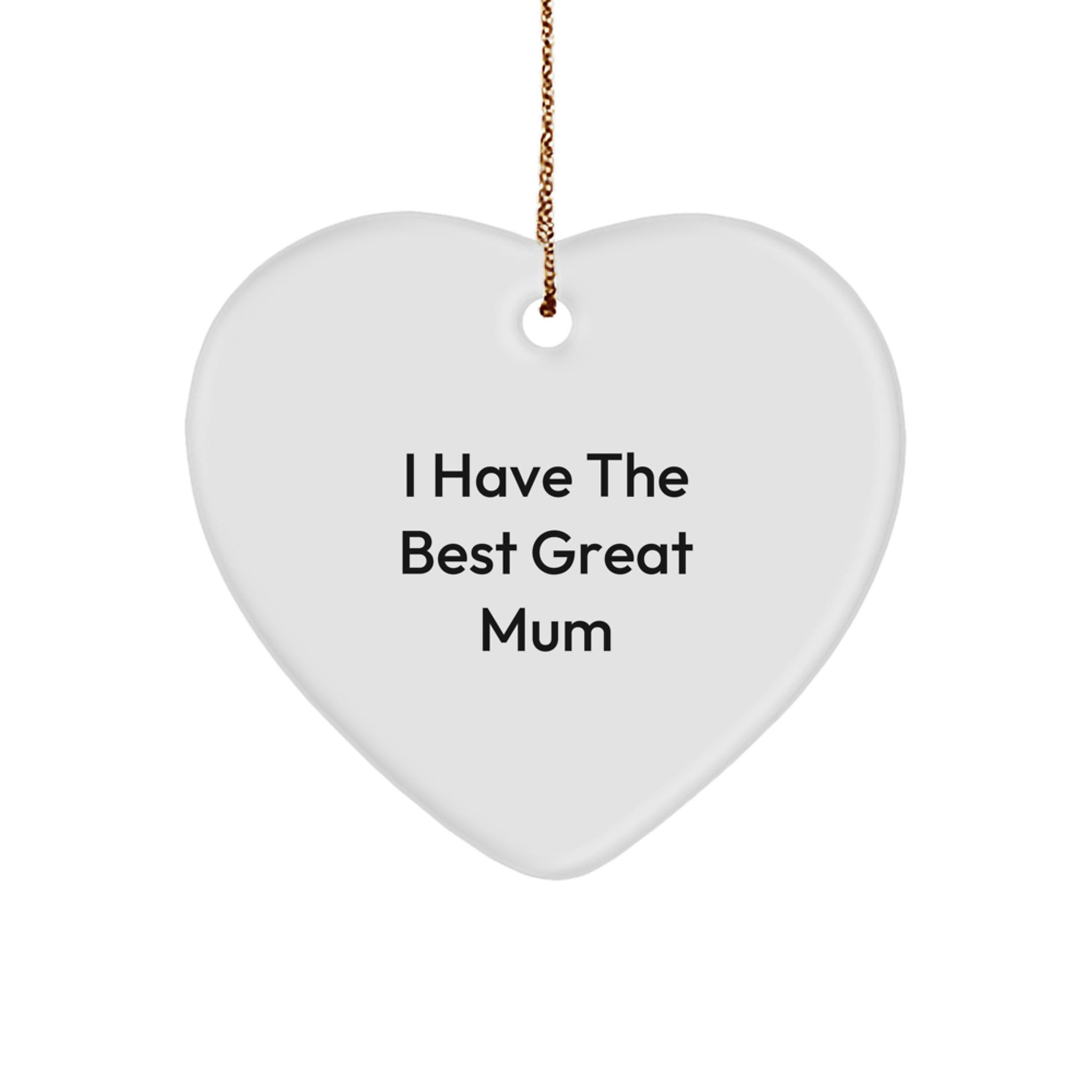 Funny Heart Ornament Gifts from Friends and Family to Mum, Best Mum Ever, Christmas Unique Ornaments - Image 1