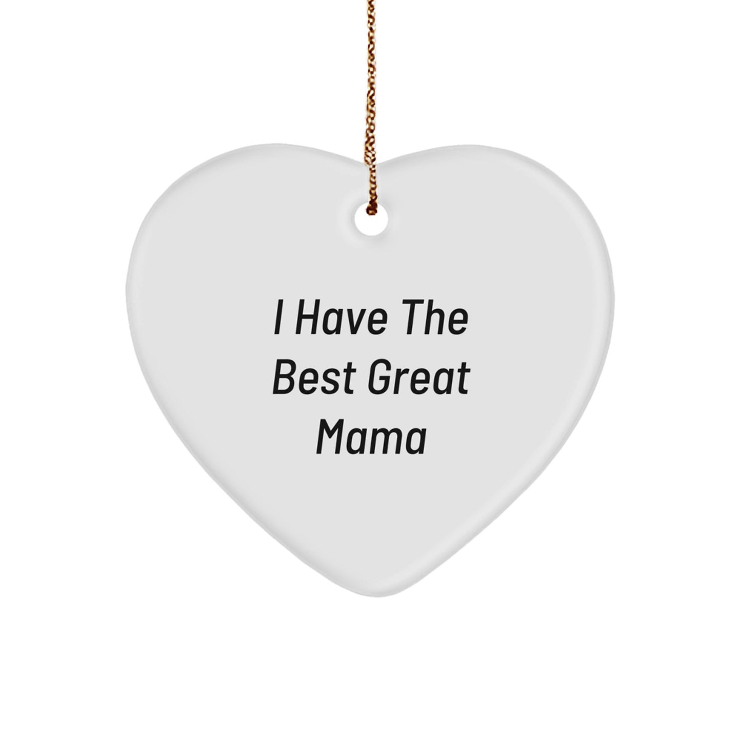 Funny Mama Heart Ornament Gifts from Men to Great Mamas on Christmas - Image 1
