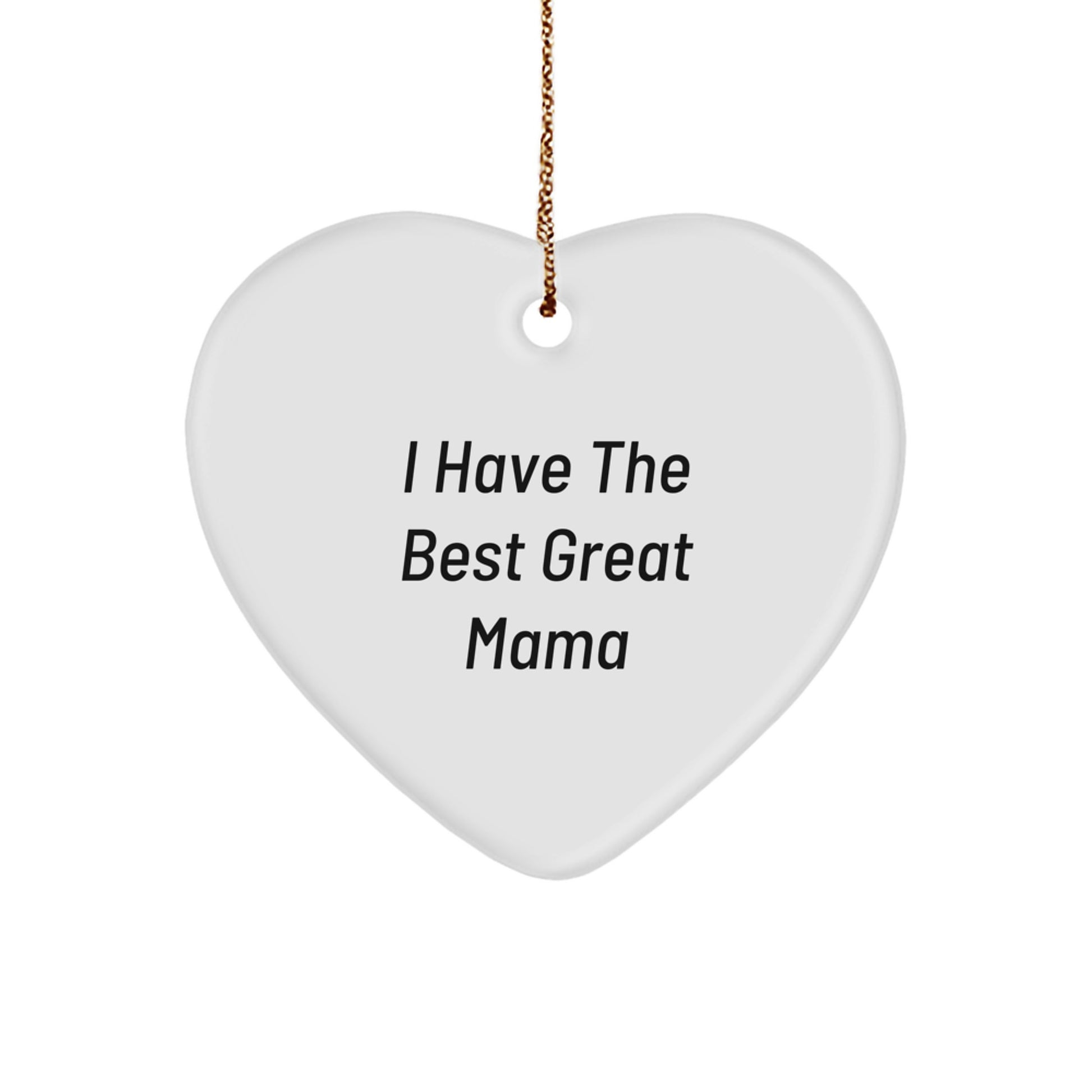Funny Mama Heart Ornament Gifts from Men to Great Mamas on Christmas - Image 1