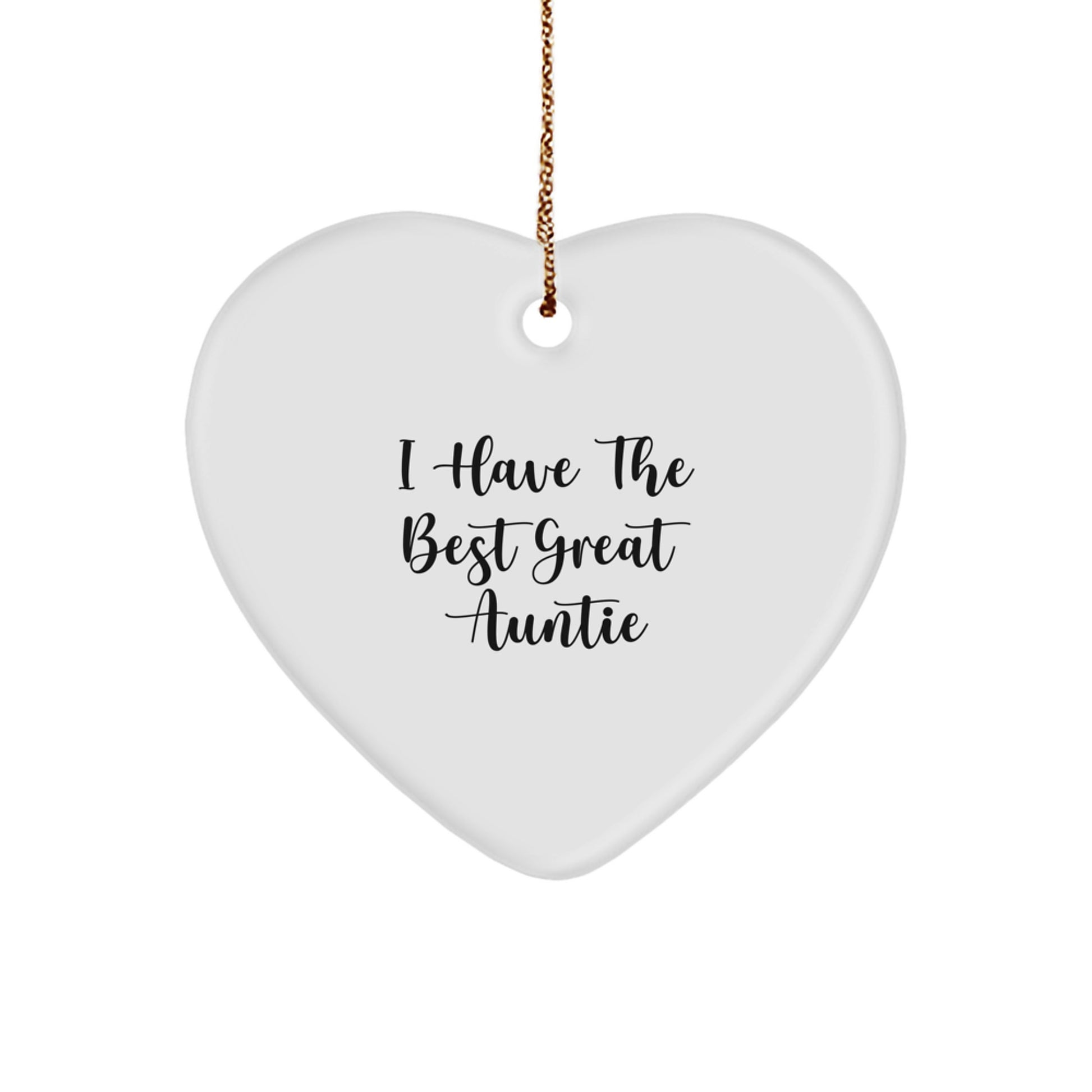 Funny Auntie Heart Ornament Gifts from Family - I Have The Best Great Auntie - Image 1