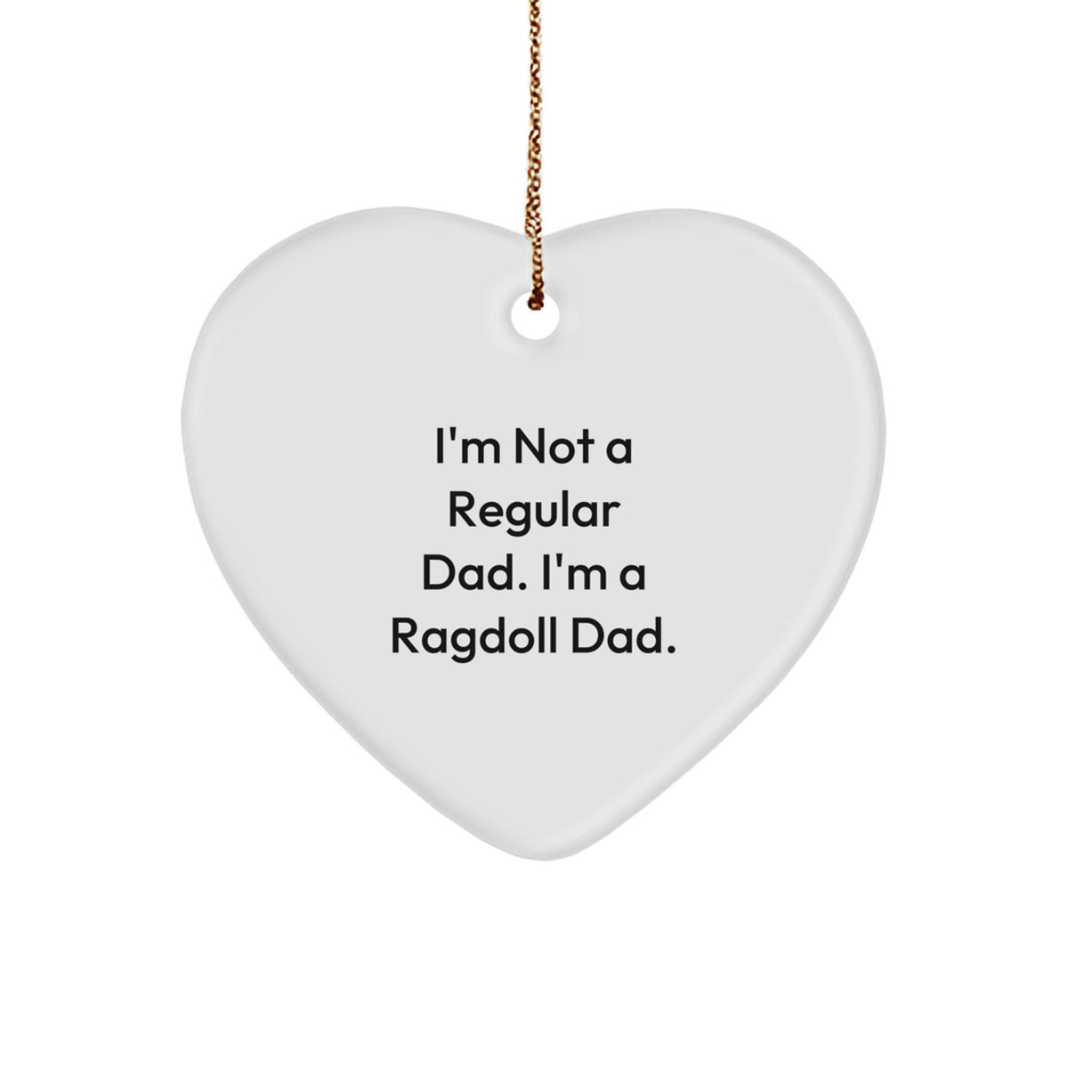 Ragdoll Cat Heart Ornament Idea for Coworkers Christmas Unique Gift - Image 1