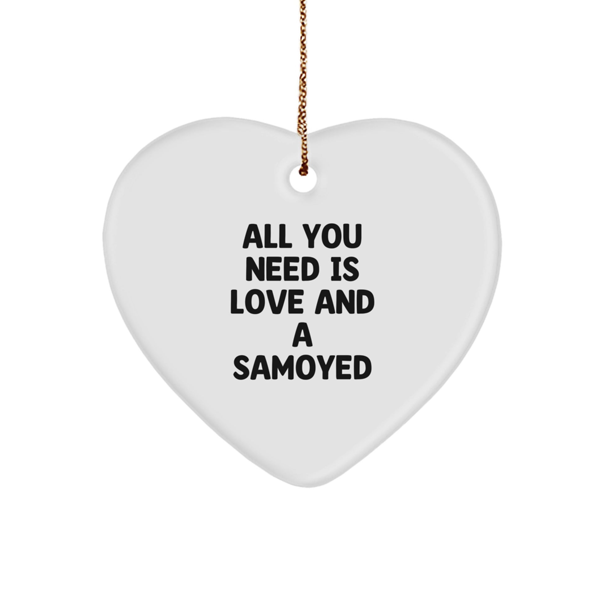 Samoyed Dog Love Heart Ornament Gifts from Friends for Christmas Unique - Image 1