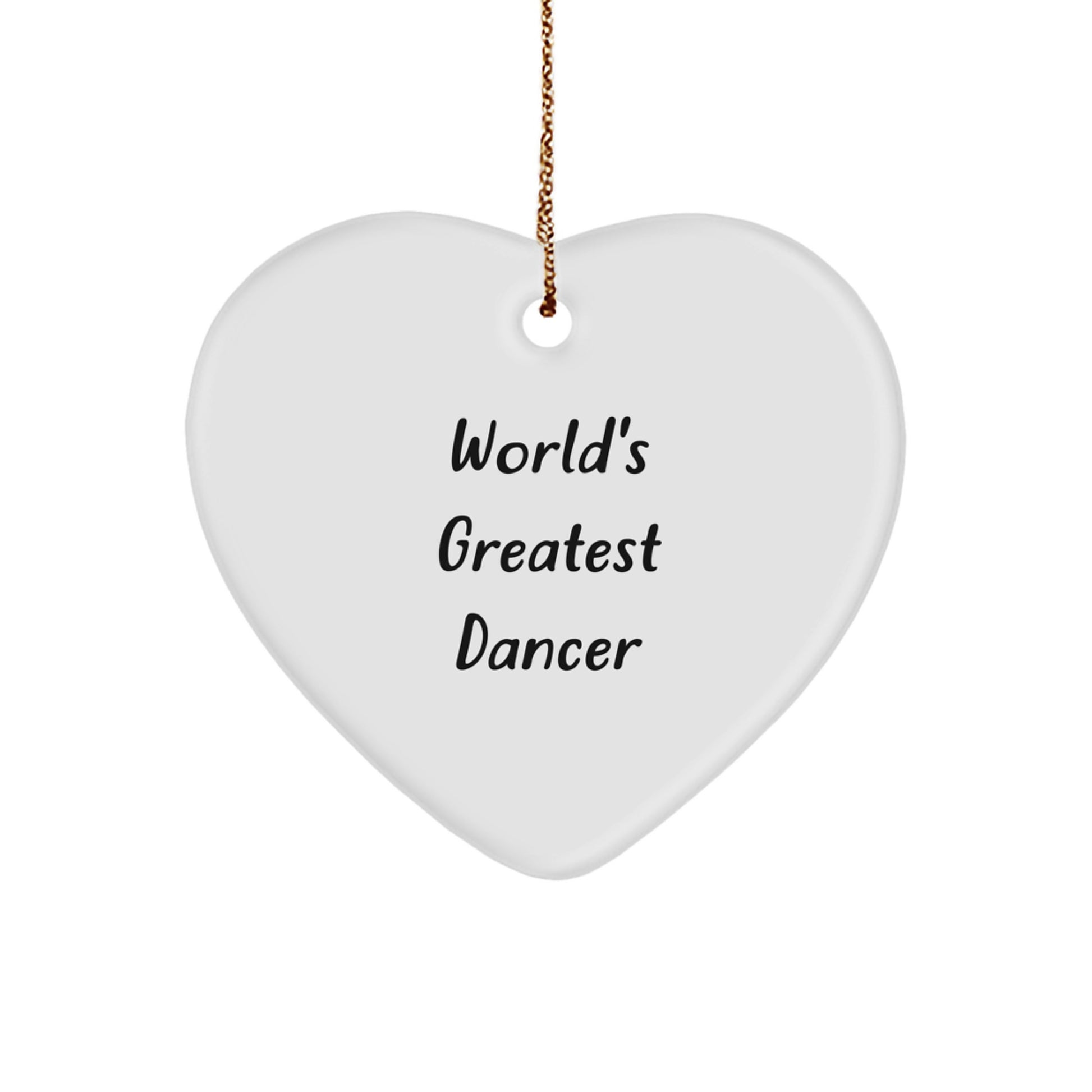 Funny Dancer Gifts from Friends for Dancer Heart Ornament Christmas Unique Gifts - Image 1