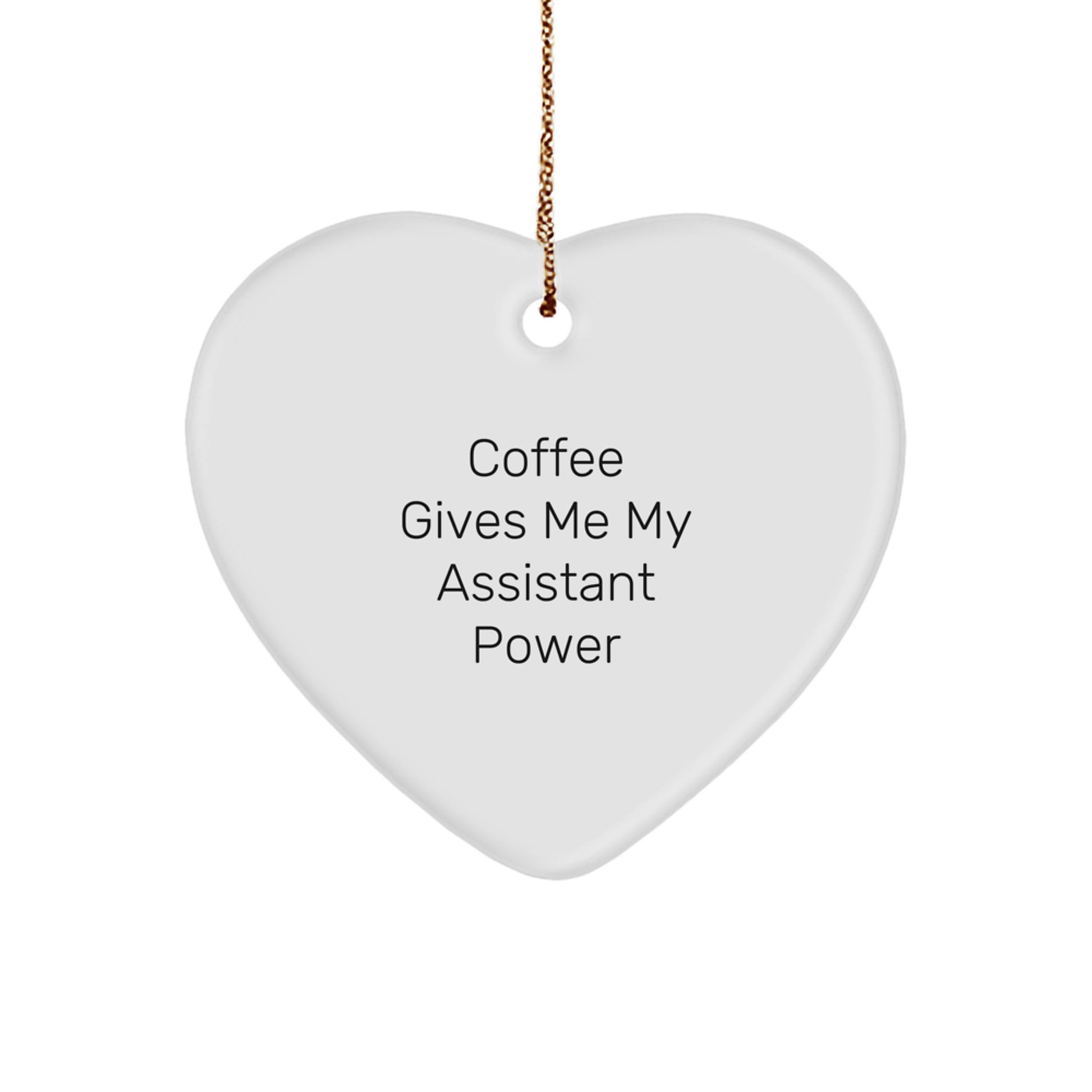 Funny Assistant Gifts from Friends for Assistant Power Heart Ornament Christmas Unique Gifts - Image 1