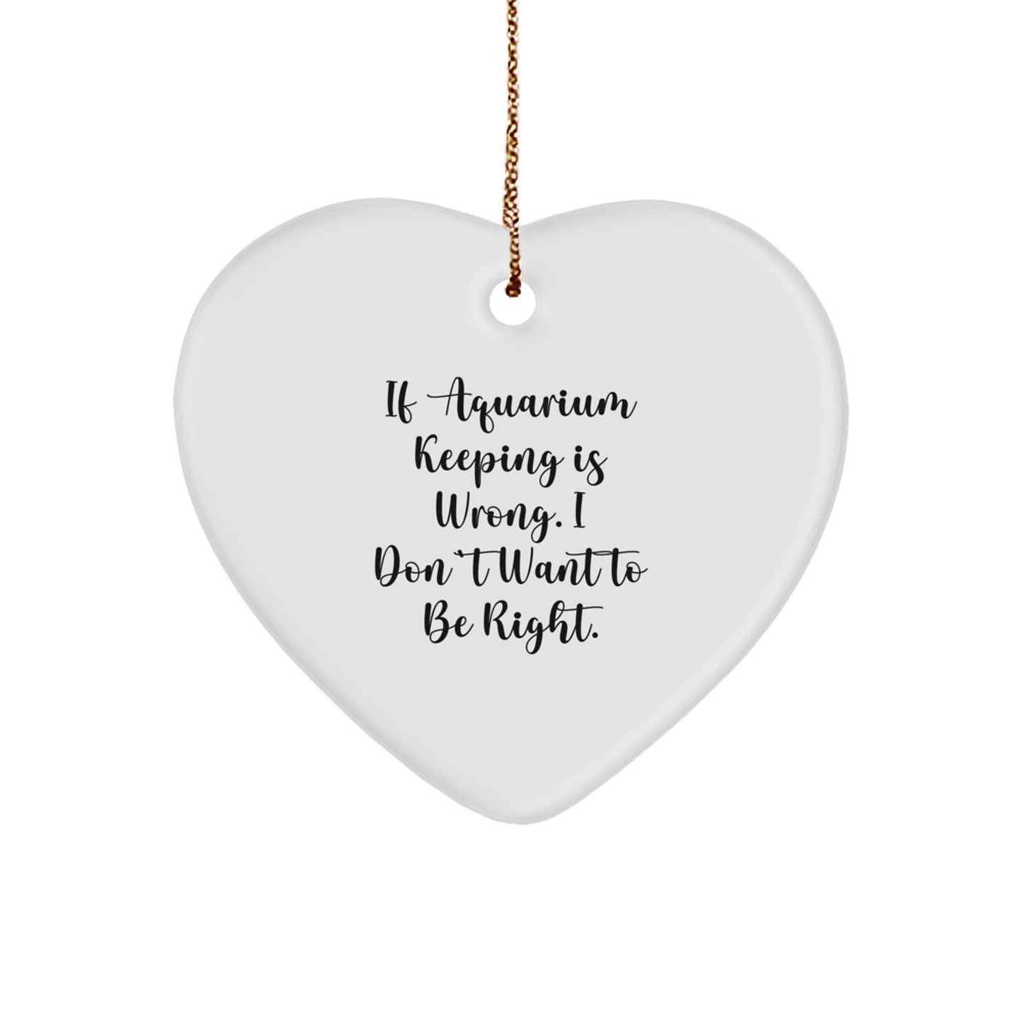 Gifts from Friends, Funny Heart Ornament for Aquarium Keeping Enthusiasts, Christmas Unique Gifts - Image 1