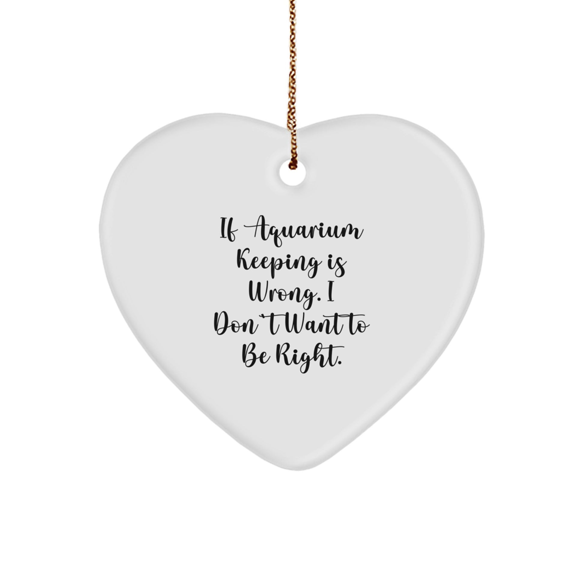 Gifts from Friends, Funny Heart Ornament for Aquarium Keeping Enthusiasts, Christmas Unique Gifts - Image 1