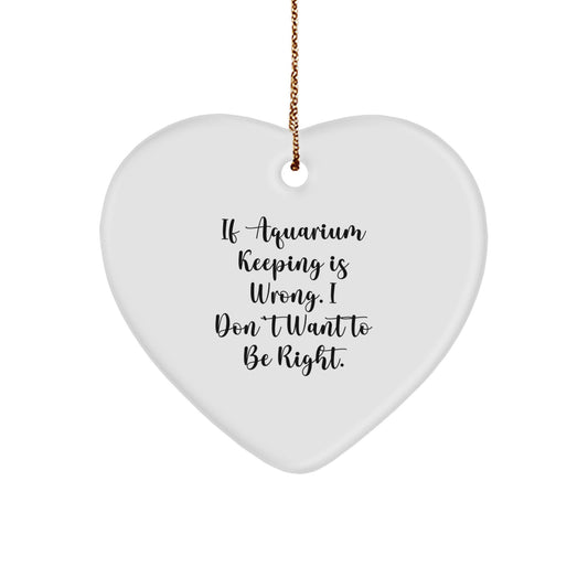 Gifts from Friends, Funny Heart Ornament for Aquarium Keeping Enthusiasts, Christmas Unique Gifts - Image 1