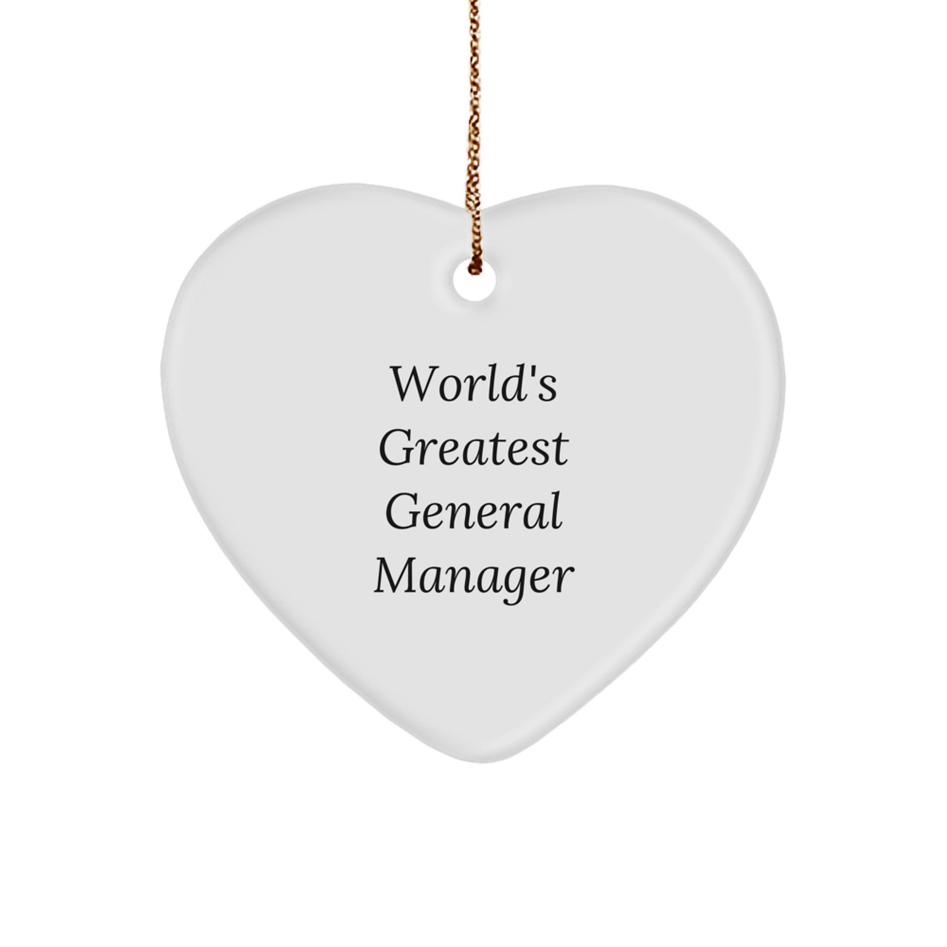 Funny General Manager Gifts from Friends Christmas Unique Heart Ornaments for General Manager - Image 1