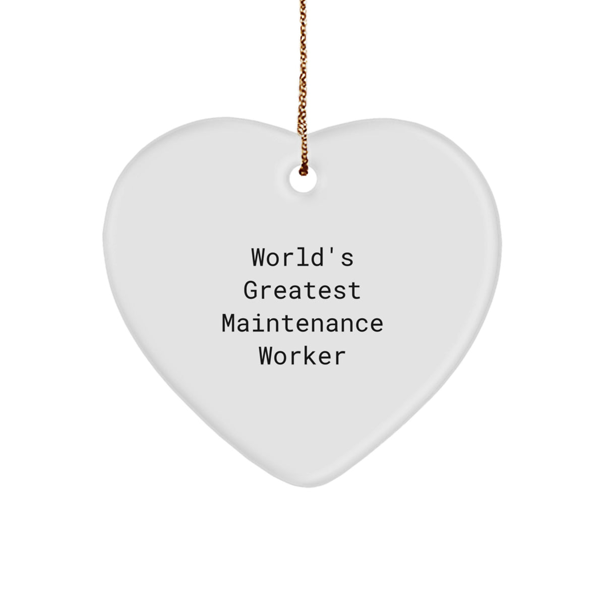 Maintenance Worker Keepsake Christmas Bright Heart Ornament for Him Gift - Image 1