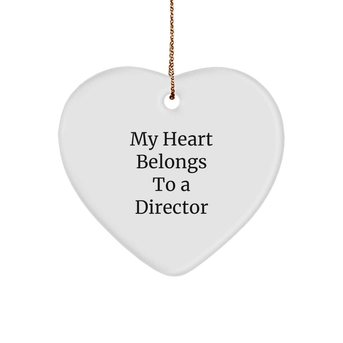 Director Christmas Ornament Gift for Friends Novelty Heart Belongs To - Image 1