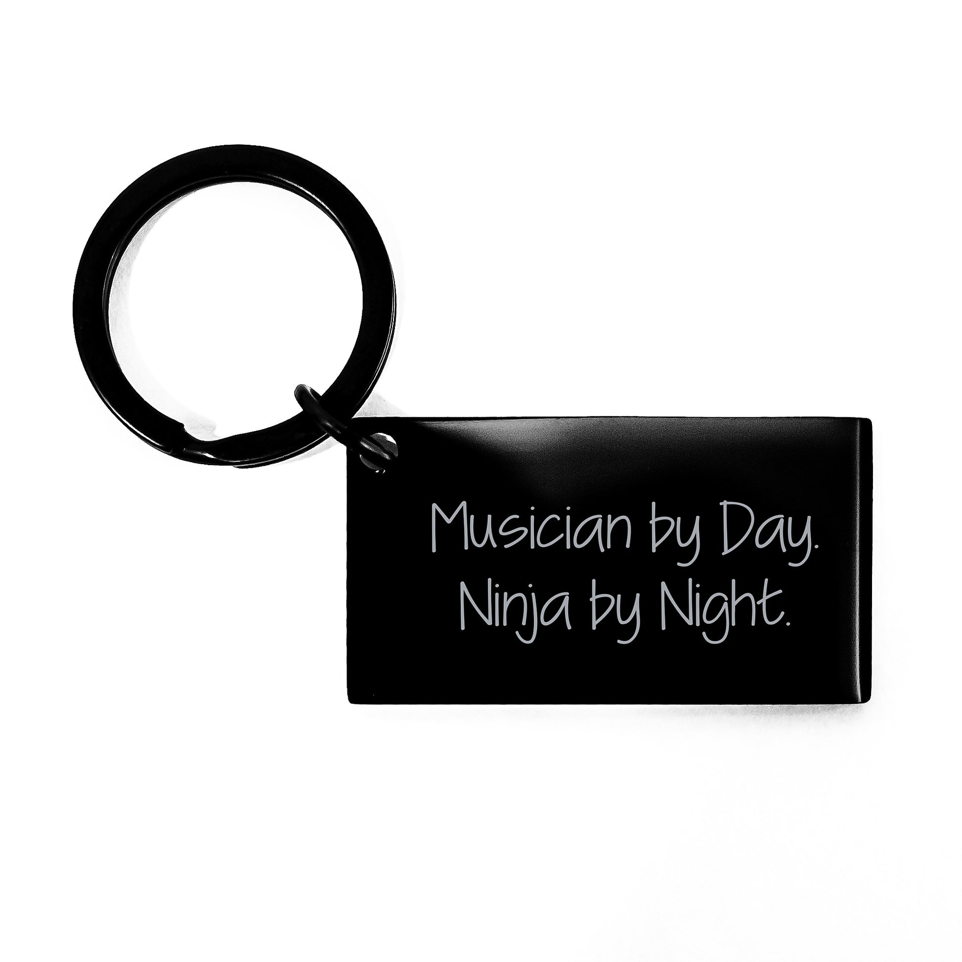 Musician Keychain Gifts from Family for Musician By Day Ninja By Night Graduation Unique Keychain - Image 1