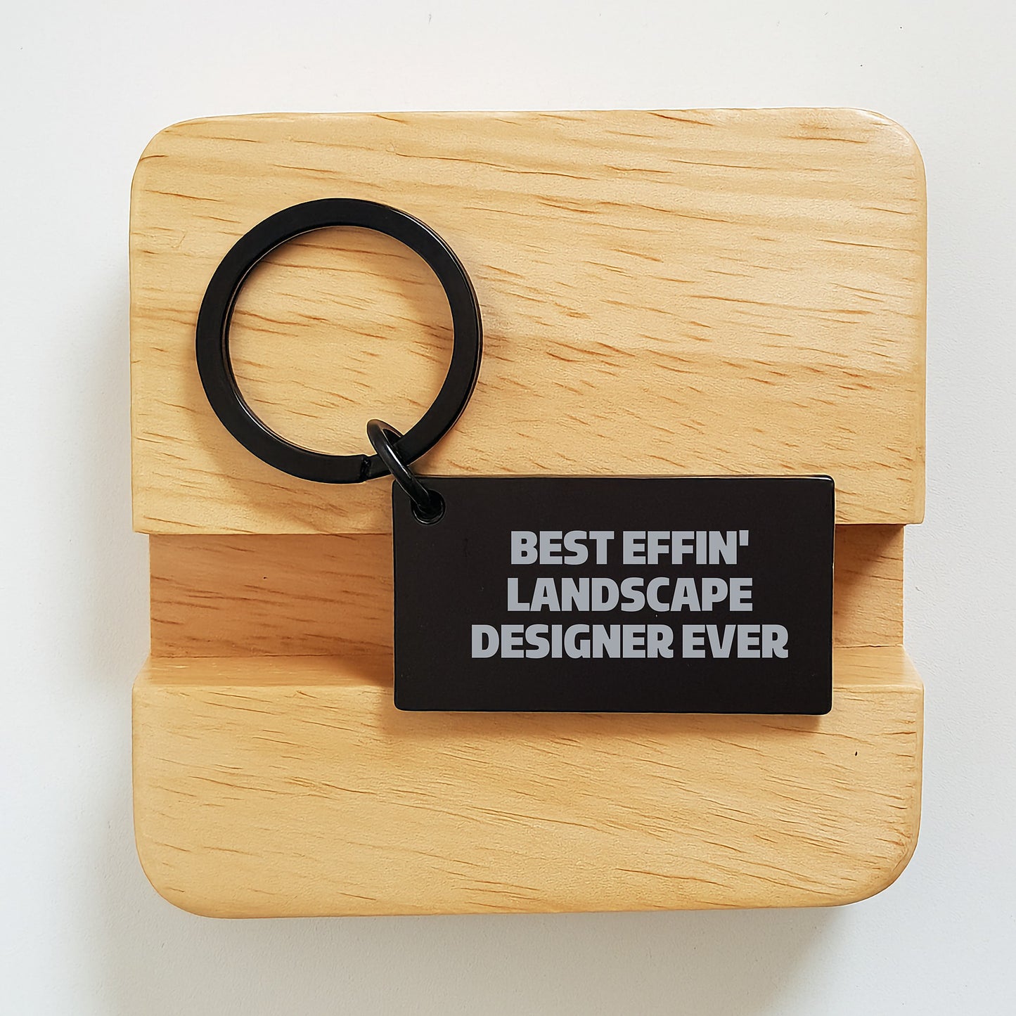 Funny Landscape Designer Keychain Gifts for Men from Friends - Best Effin' Ever - Image 2