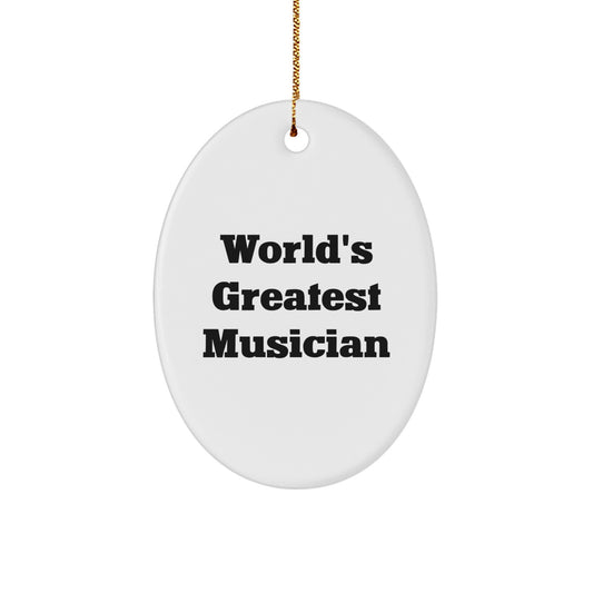 Musician Keepsake Christmas Ornament for Him Greatest Musician Gift - Image 1