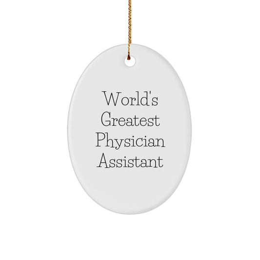 Funny Quotes for Physician Assistant Gifts from Family, Christmas Unique Ornament for Home Decor - Image 1