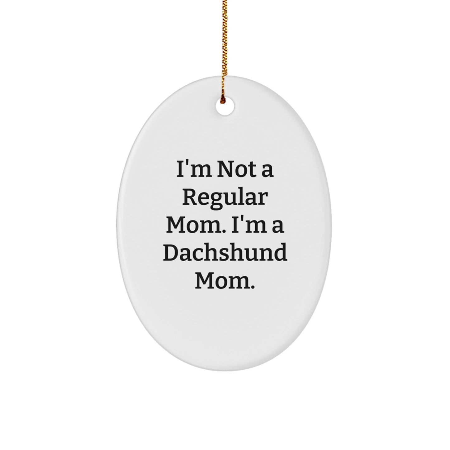 Funny Dachshund Dog Mom Christmas Ornament Gifts from Family Members for Home Decor - Image 1