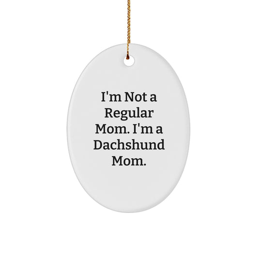 Funny Dachshund Dog Mom Christmas Ornament Gifts from Family Members for Home Decor - Image 1