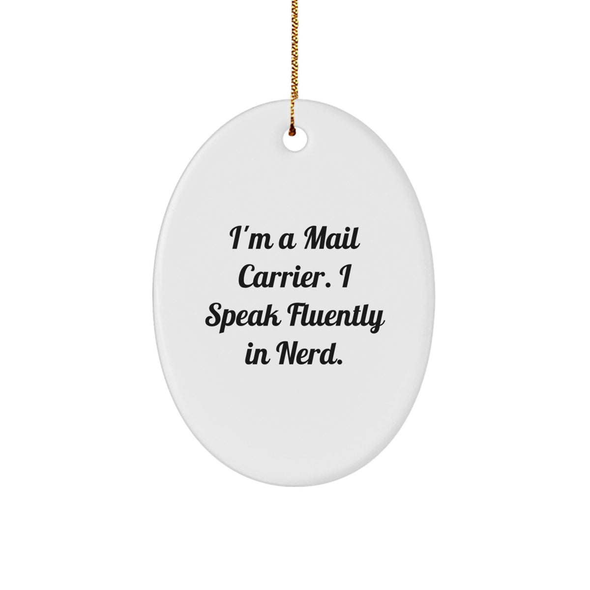 Mail Carrier Keepsake Christmas Ornament for Him Bright genius Gift - Image 1