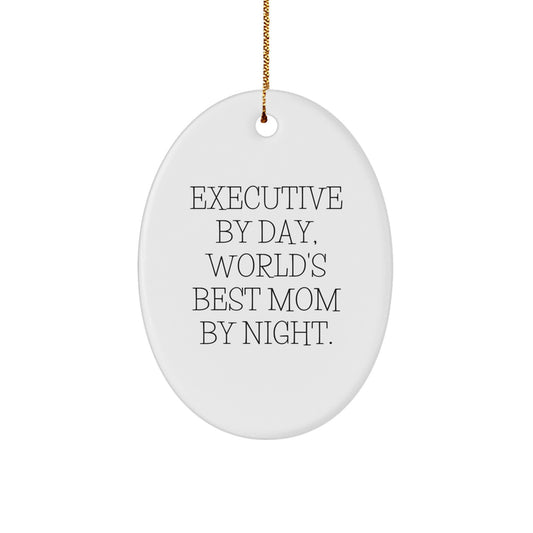 Funny Executive Oval Ornament Gifts for Office Workers, Perfect for Executive Moms, Christmas Unique Gifts from Coworkers, Friends, Family - Image 1