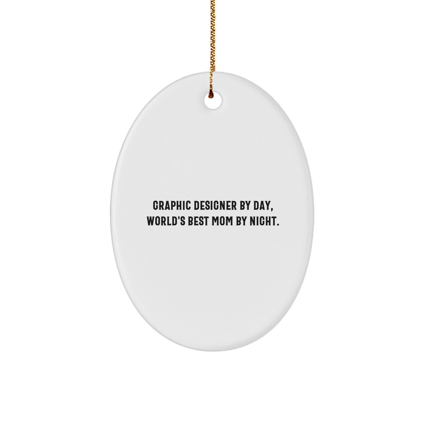 Graphic Designer Gifts for Men, Christmas Unique Ornaments with Funny Quote - Image 1