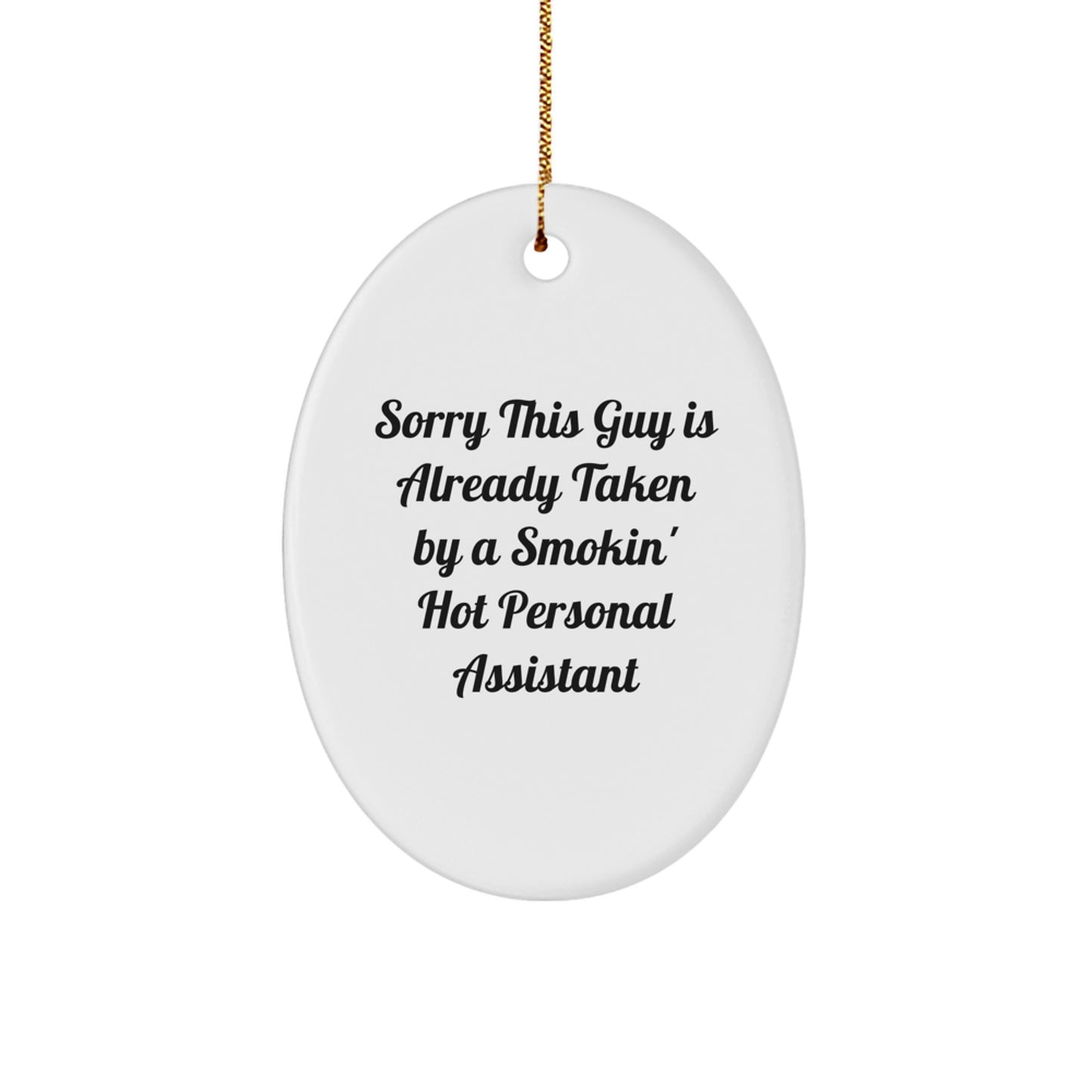Funny Personal Assistant Oval Ornament Gifts from Friends for Personal Assistant, Christmas Unique Decorations, Gifts for Personal Assistant - Image 1