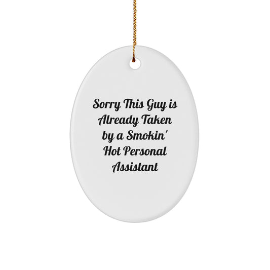 Funny Personal Assistant Oval Ornament Gifts from Friends for Personal Assistant, Christmas Unique Decorations, Gifts for Personal Assistant - Image 1