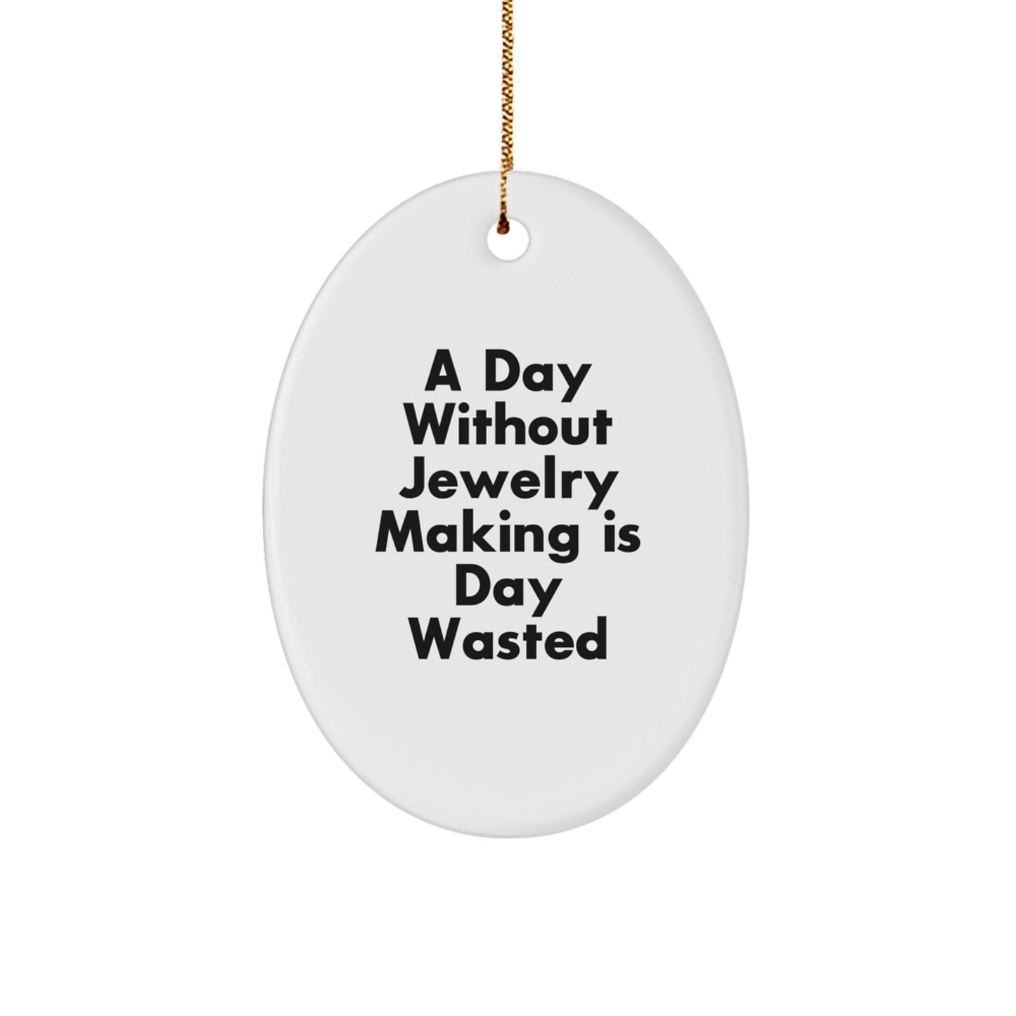 Funny Jewelry Making Gifts for Women from Friends, Oval Ornament Christmas Unique Presents - Image 1