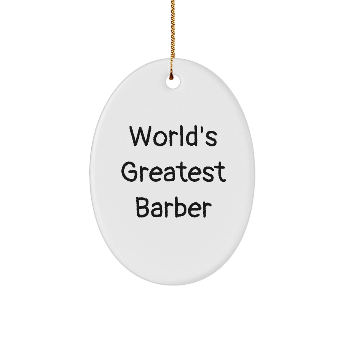 Barber Keepsake Christmas Ornament for Him Gift - Image 1