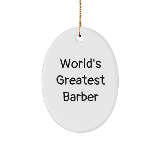 Barber Keepsake Christmas Ornament for Him Gift - Image 1