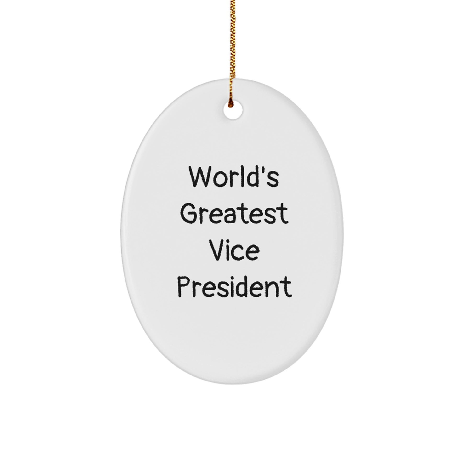 Funny Vice President Oval Ornament Gifts from Friends and Family for Christmas Unique - Image 1