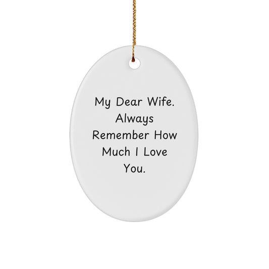 Tender Wife Christmas Ornament for Grandma – Novelty Keepsake Gift - Image 1