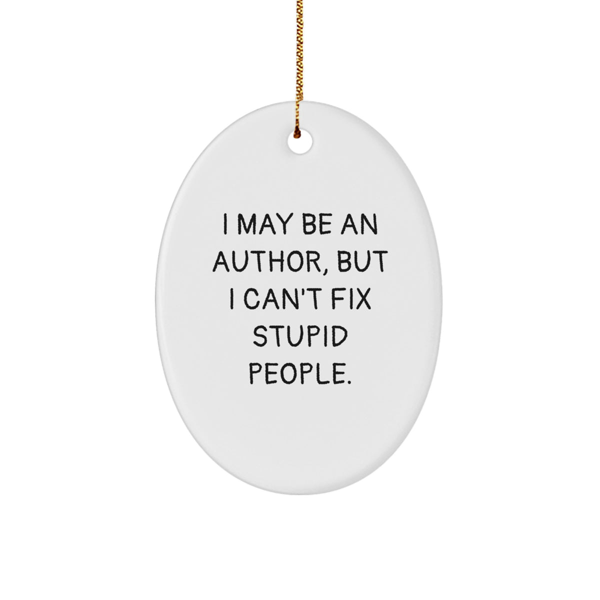 Sassy Author Christmas Ornament for Friends Gift – Surprise Keepsake - Image 1