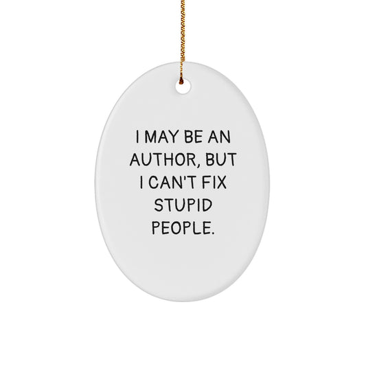 Sassy Author Christmas Ornament for Friends Gift – Surprise Keepsake - Image 1