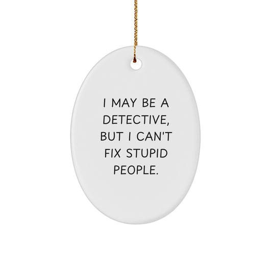 Detective Keepsake Christmas Ornament for Him Gift - Image 1