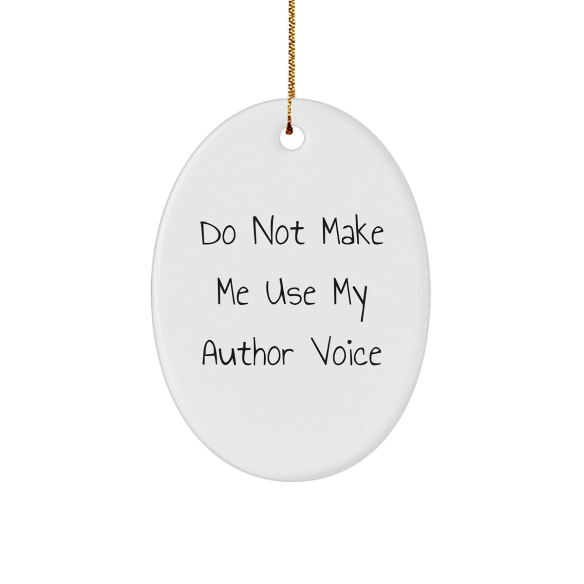 Author Keepsake Christmas Ornament for Him Gift - Image 1