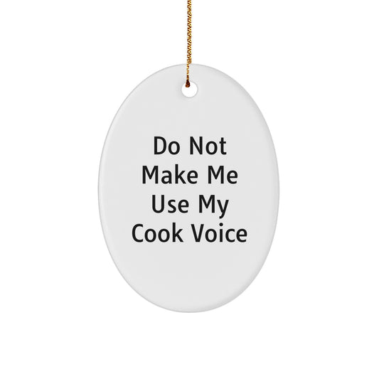 Cook Oval Ornament Idea for Coworkers Christmas Gift Holiday Keepsake - Image 1