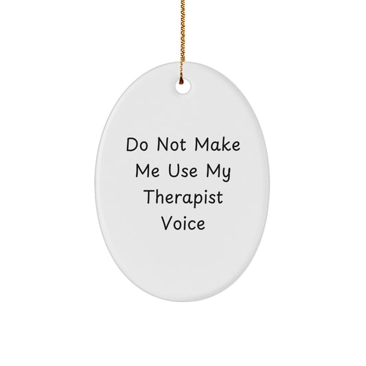 Therapist Keepsake Christmas Ornament for Him Personal Everlasting Gift - Image 1