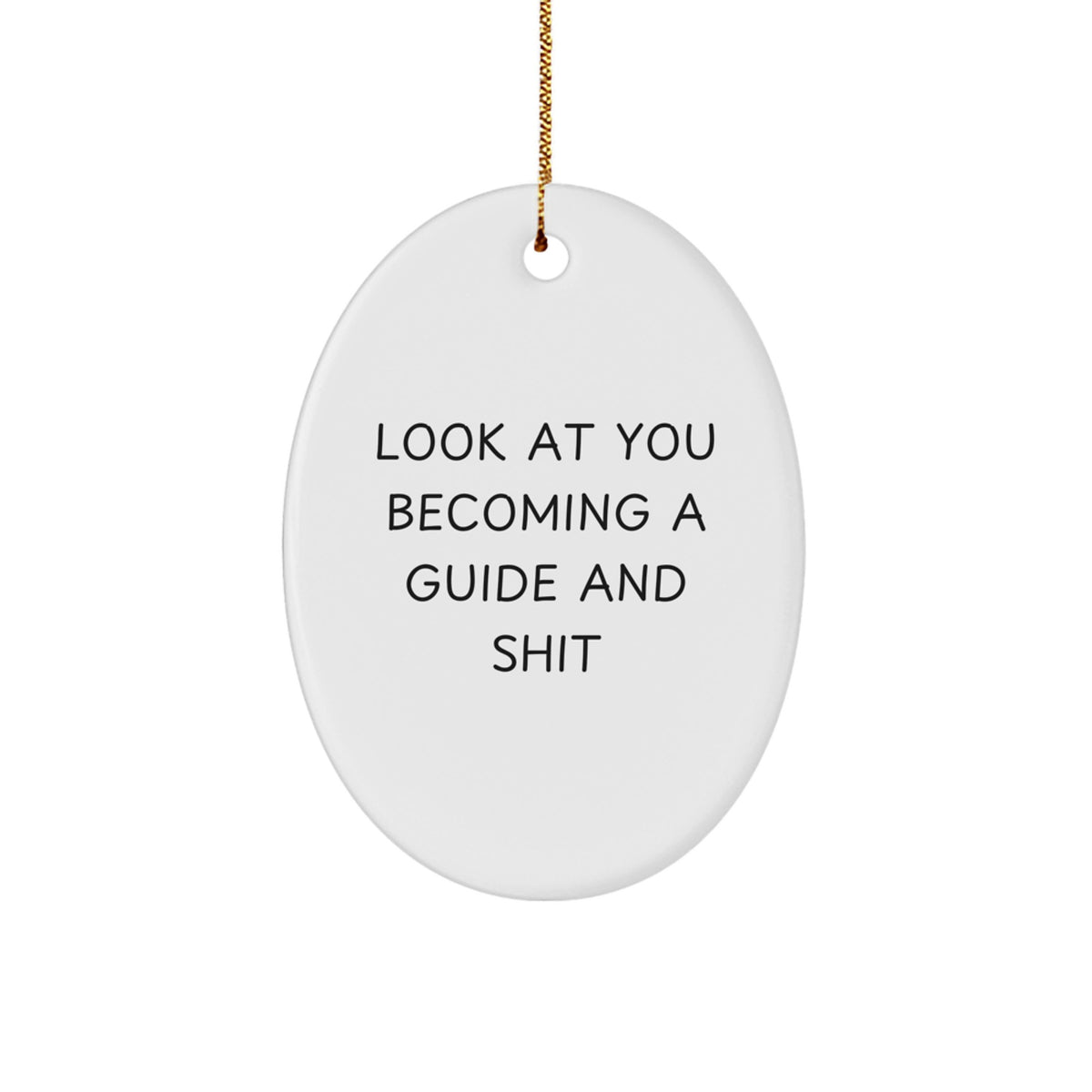 Guide Oval Ornament Idea for Coworkers Holiday Christmas Gift - Image 1