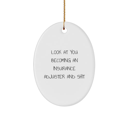 Insurance Adjuster Keepsake Christmas Ornament for Him Holiday Gift - Image 1