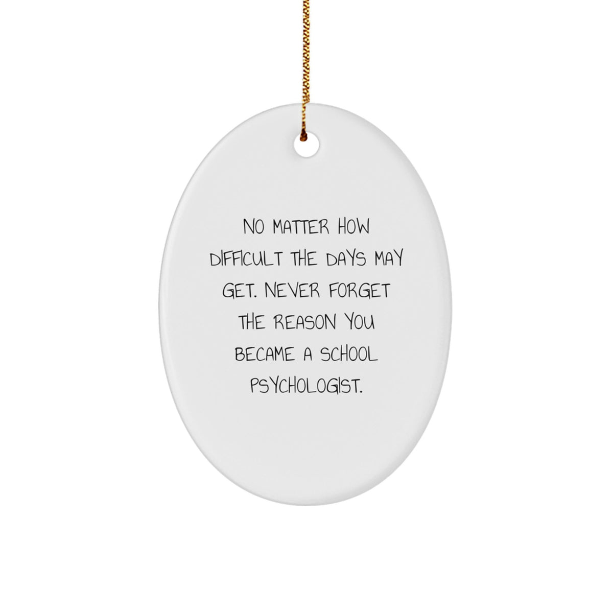 Favorite Christmas Ornament Gift for Kids Uplifting Quote for School - Image 1