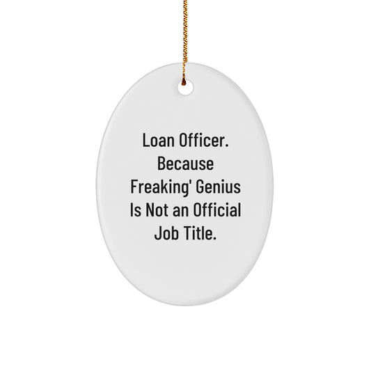 Funny Loan Officer Christmas Ornament Gifts from Men to Friends for Loan Officer - Image 1