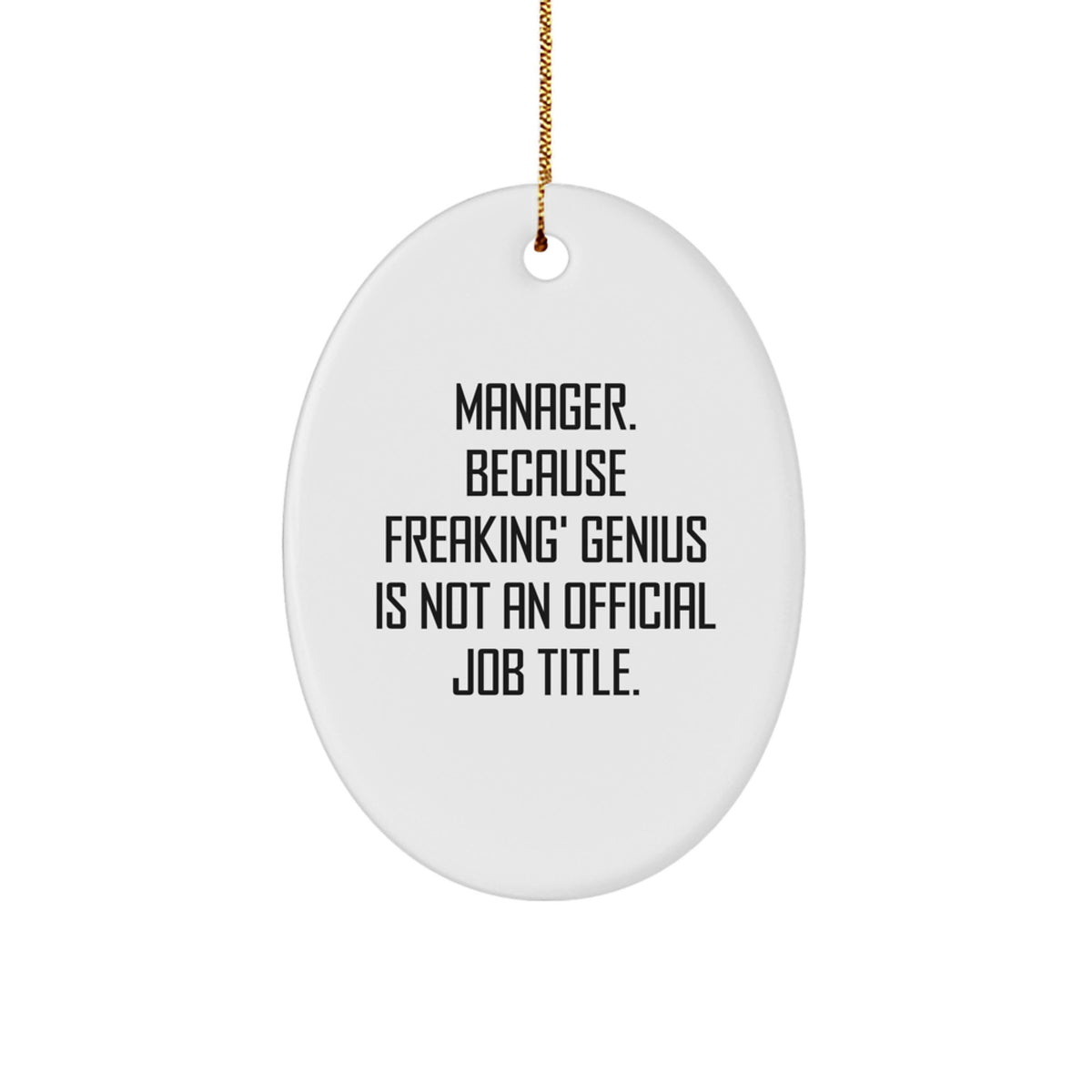 Christmas Unique Gift Manager Ornament for Her Present – Freaking genius - Image 1