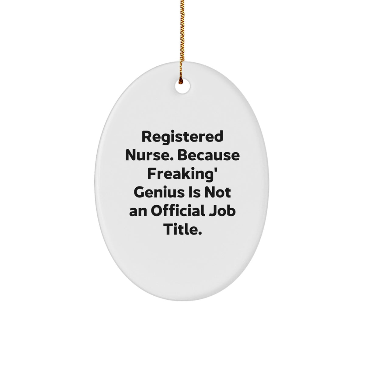 Registered Nurse Keepsake Christmas Ornament for Him Gift - Image 1